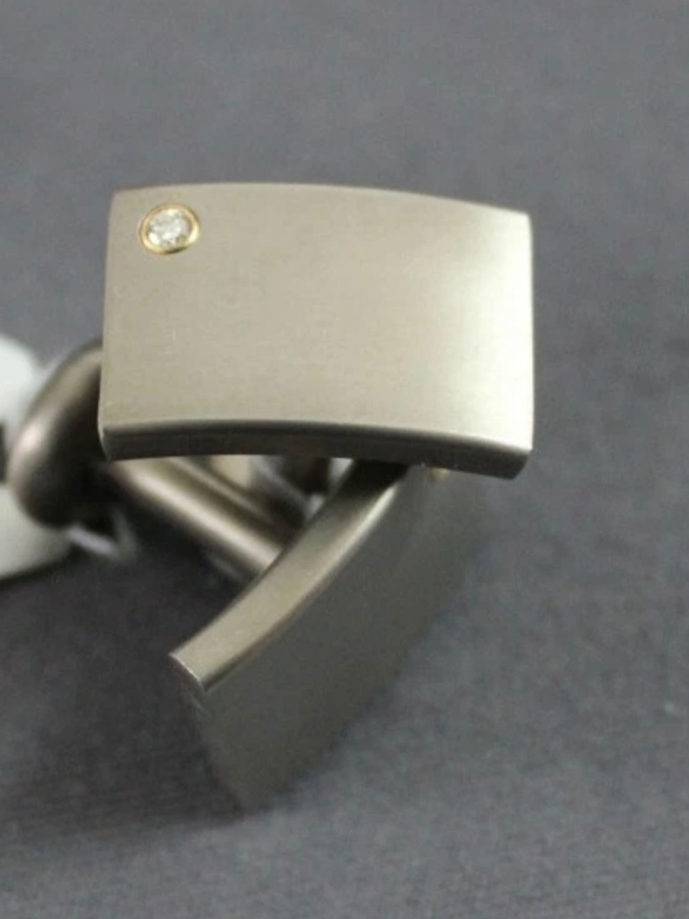 Edward Mirell Cufflinks (titanium, gold, and diamond)